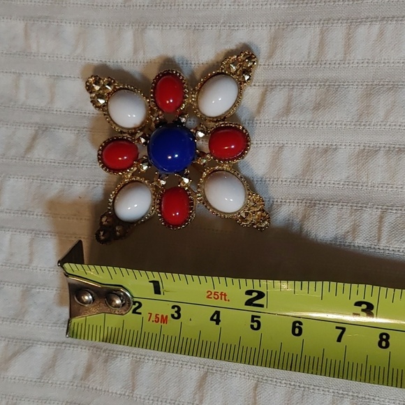 Vintage Signed Sarah Coventry Americana Brooch - Picture 5 of 6